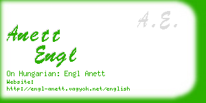 anett engl business card